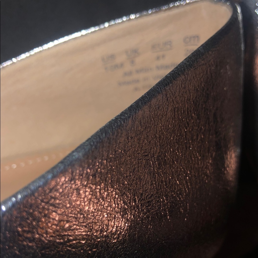 NWOT Franco Sarto Silver Avery Flats 10M - Picture 3 of 6
